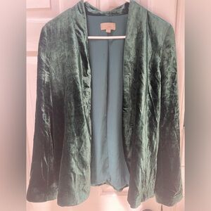 LOFT Green Velvet Women's blazer
